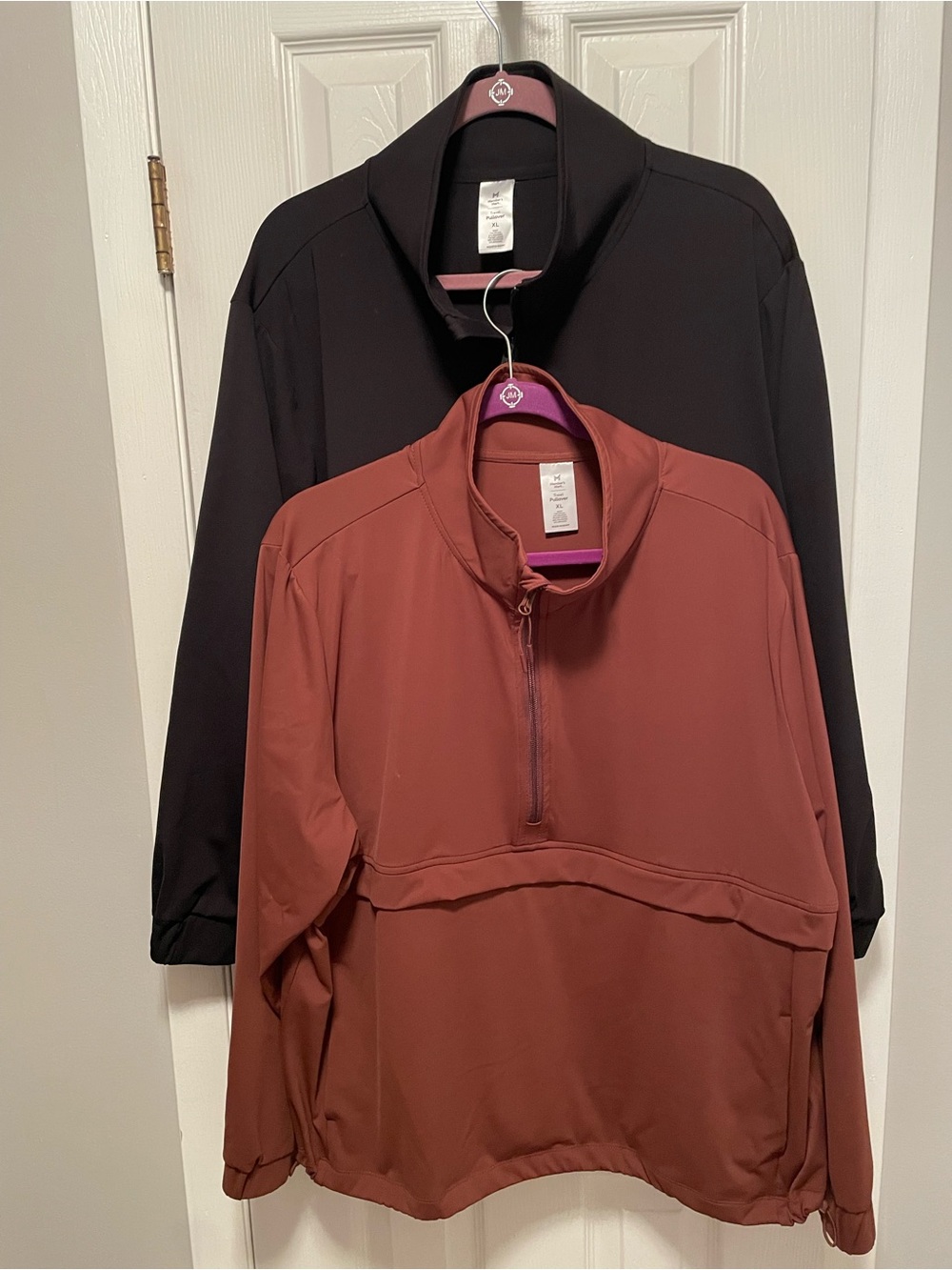 Women's Half-Zip Jacket - Black & Rust You get 2 Black & Brown